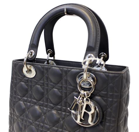 dior lady nag|Dior lambskin bag.